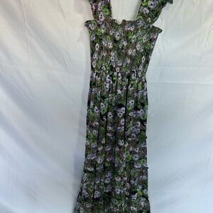 Floral Smocked Maxi Dress